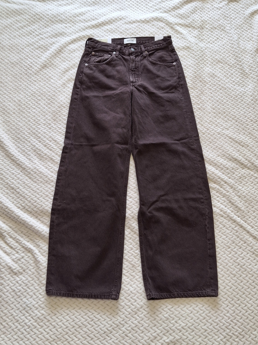 NWT Women's Agolde Low Curve Jeans Sloe Berry Size 26